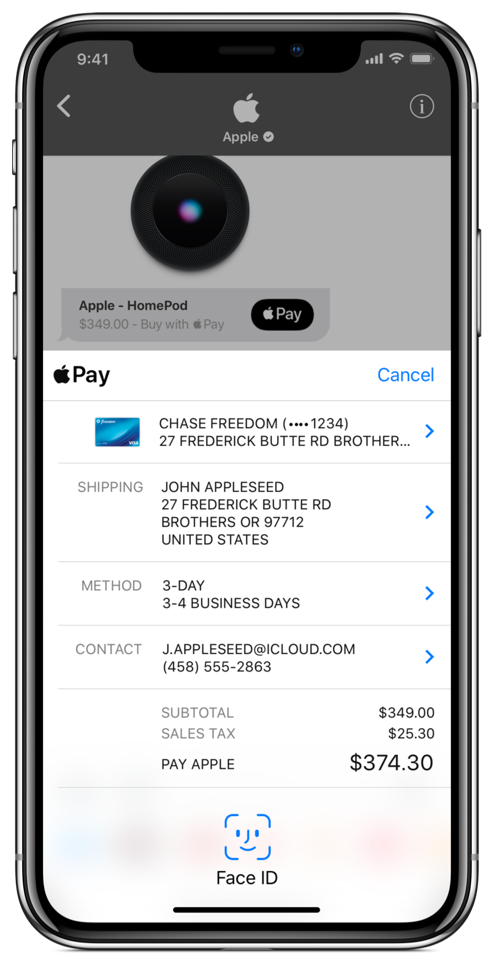 Apple Pay | Apple Store Example