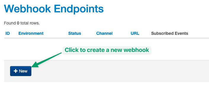 Create a New Webhook Endpoint
