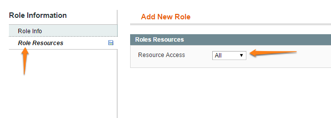 Web Services Role Setup in Magento 1