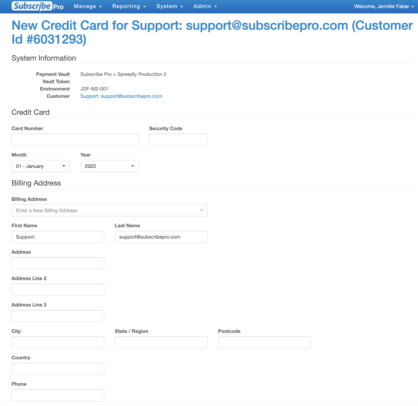 New Credit Card