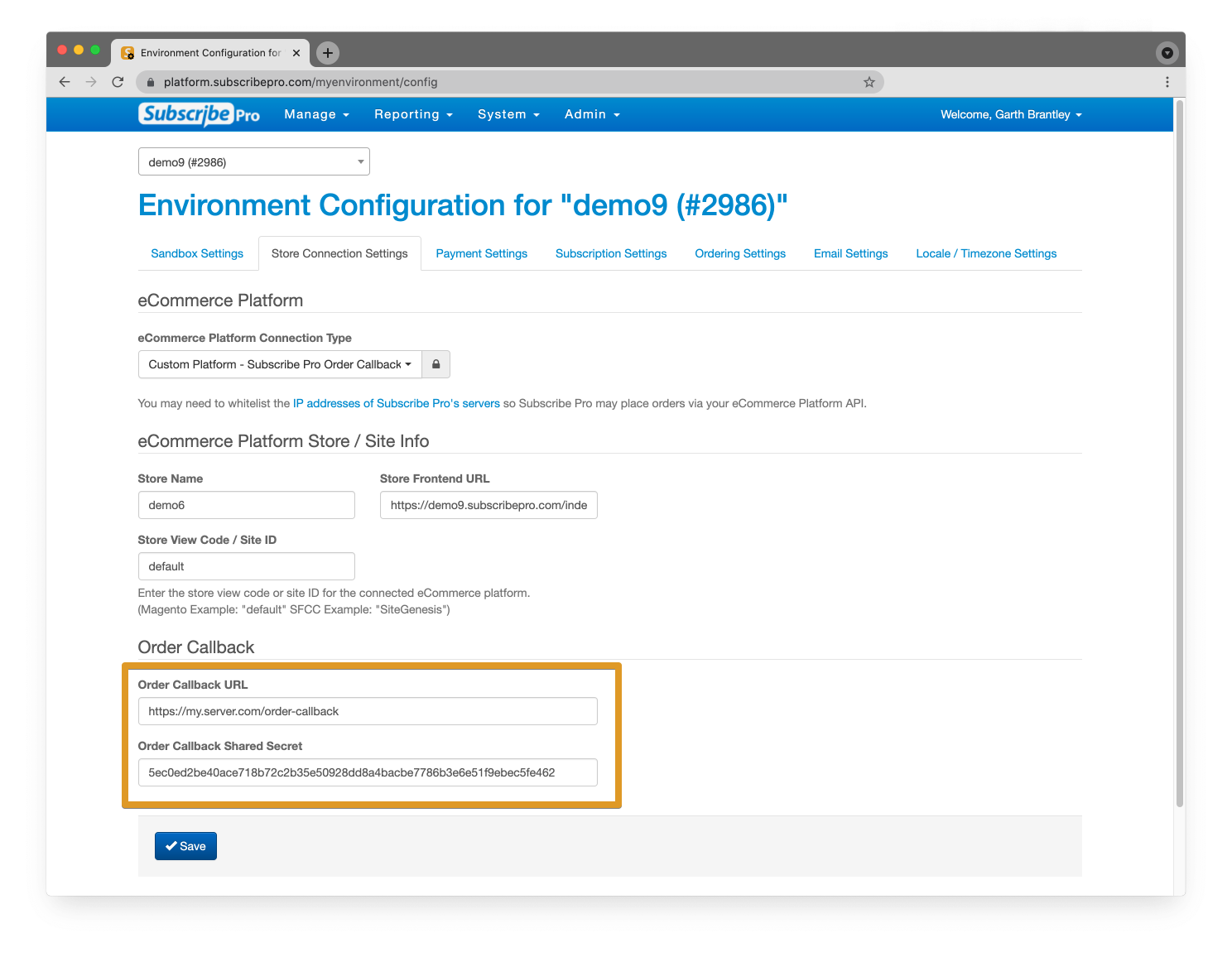 Webhook Endpoint Shared Secret