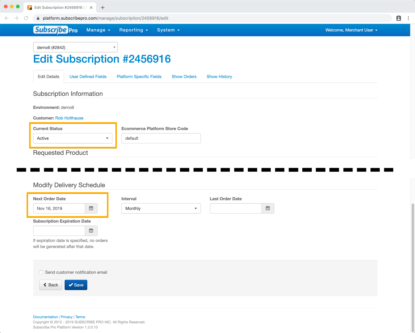 Retry using the Next Order Date